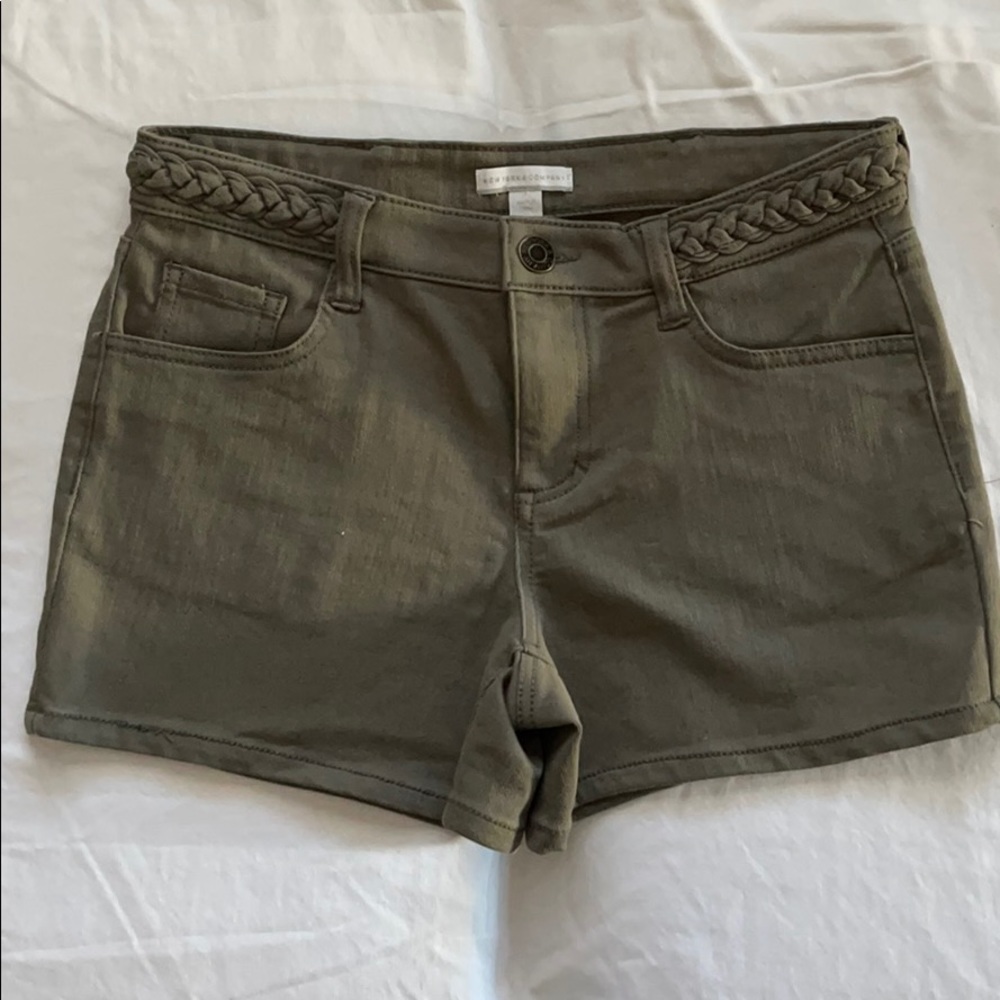 Olive green shorts